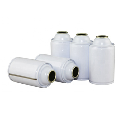 white coating aerosol tin can