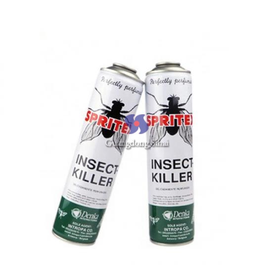Insecticide aerosol metal can