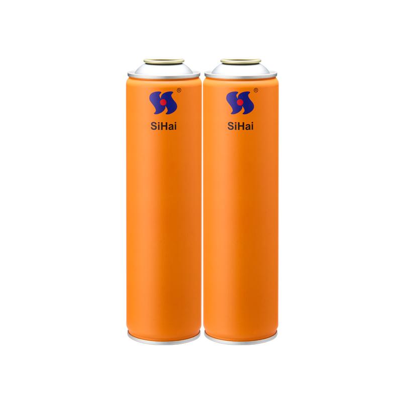 Spray de aerossol inseticida CMYK de 57 mm, lata de metal vazia com laca dourada interna