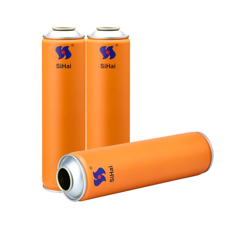 Spray de aerossol inseticida CMYK de 57 mm, lata de metal vazia com laca dourada interna