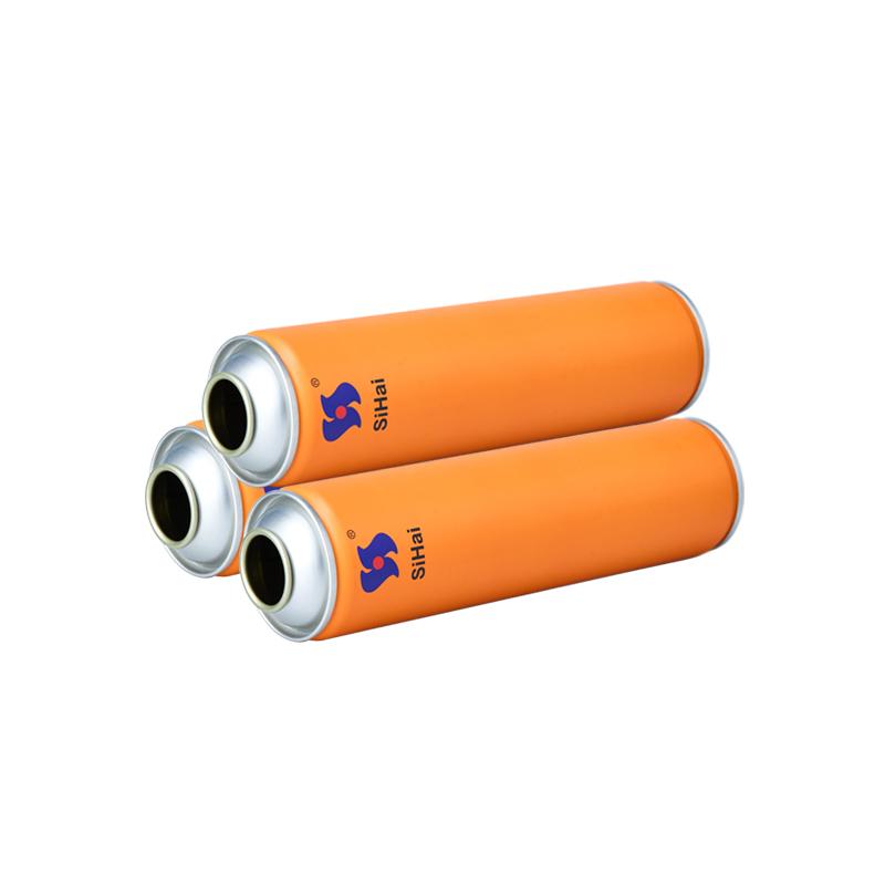 Spray de aerossol inseticida CMYK de 57 mm, lata de metal vazia com laca dourada interna