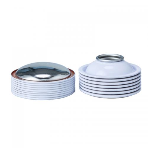 Fabricante OEM Custom Diameter 65mm White Coating Tin Aerosol Can Lids Cone and Dome da China