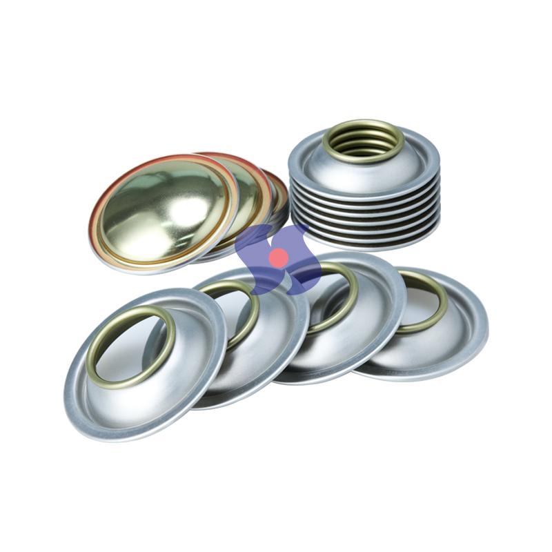 Lata de aerossol laqueada com diâmetro de 45/52/57/60/65/70 mm.