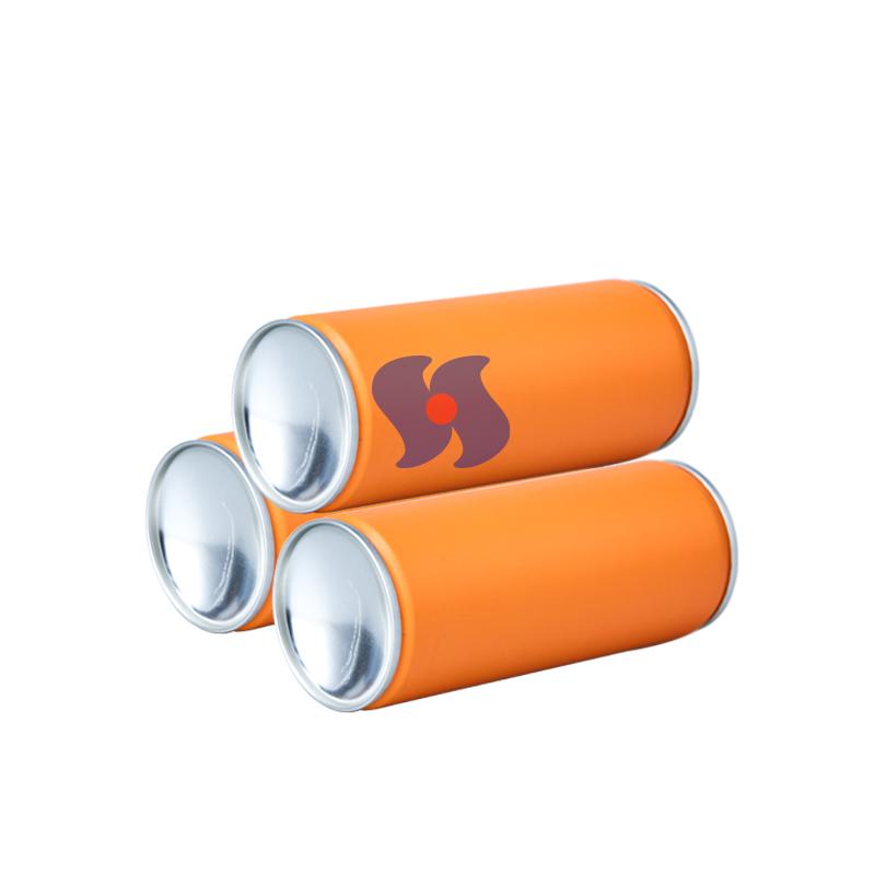 Latas de aerossol vazias com diâmetro de 52*140mm e interior laqueado dourado.