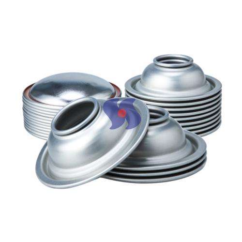 Fabricante OEM Diameter 70mm Clear Lacquer Can Lids Domes Aerosol Can Bottom for Aerosol Tin Can Components da China