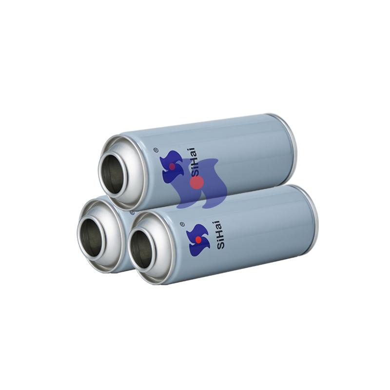 Lata de aerossol para frascos de spray vazios de 52 mm de diâmetro com impressão personalizada para spray de neve.