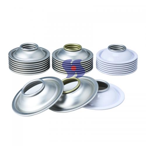 Fabricante OEM Wholesale Diameter 65mm Clear Lacquer/White Coating Can Lids Domes Aerosol Can Bottom for Aerosol Tin Can Components da China